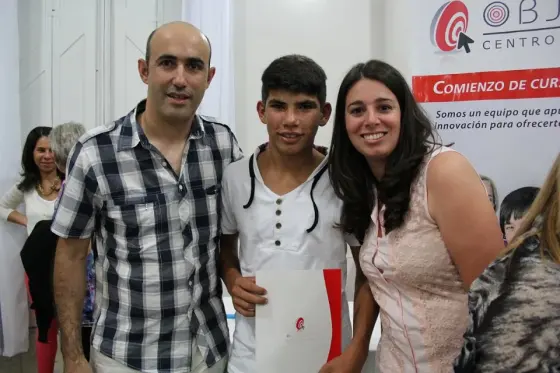 Brayan y docentes